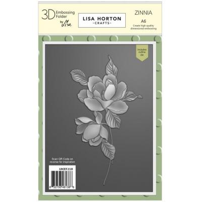 Lisa Horton Crafts 3D Embossing Folder and Die - Zinnia